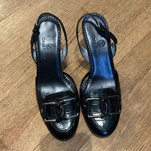 Cole Haan slingback black pumps heels size 5.5 new